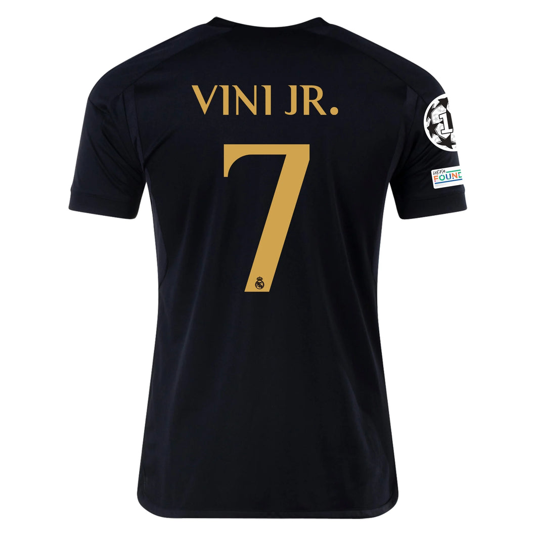 Men's Replica adidas Vini Jr. Real Madrid Third Jersey 23/24 - UCL