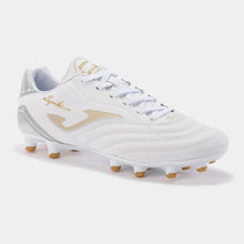 Load image into Gallery viewer, Joma Aguila White FG Adult Cleats
