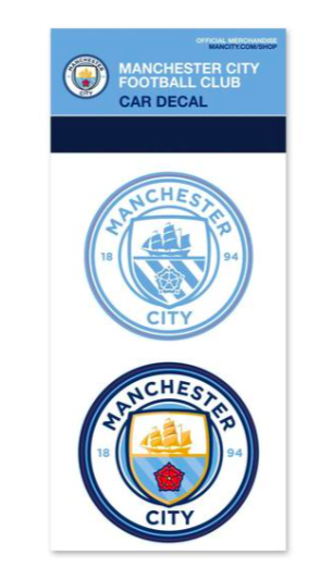 Manchester city car decal - The Art of Soccer Shop