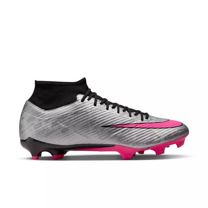 Nike Zoom Mercurial Superfly 9 Academy XXV MG "Metallic Silver/Hyper Pink" Men's Soccer Cleat - The Art of Soccer Shop