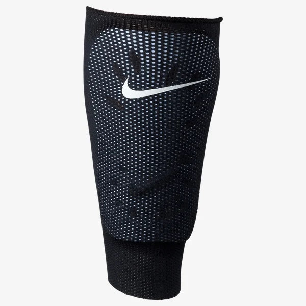 Nike Shin Guard Lock Sleeves Black/White - The Art of Soccer Shop